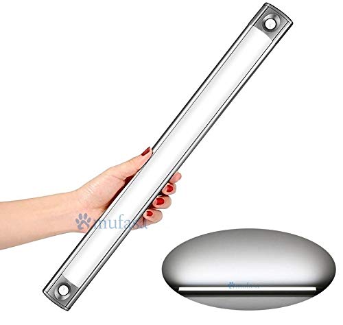 Mufasa Under Cabinet, Counter and Wardrobe Lighting 6000K Ultra Slim 4 Watts LED Profile Light (White, 1 Feet,Aluminium) -Pack of 4 - Image 1