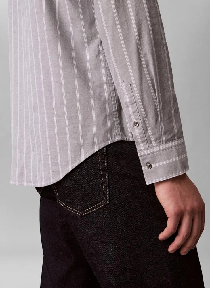 Calvin Klein Jeans  Stripe Oxford Classic Fit Shirt for Men | Best Price UAE