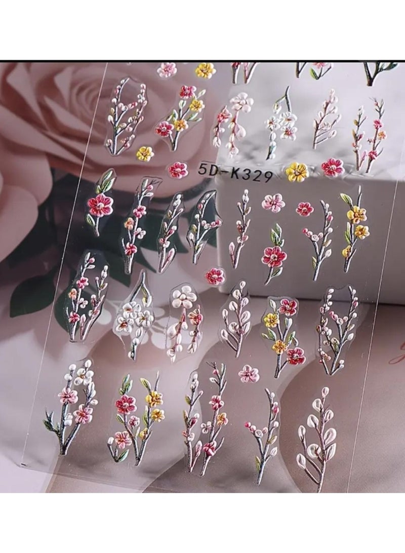 Modern 5D nail stickers - 3D for an attractive nail look in minutes - High-quality sticker compatible with nail polish and gel. - Image 4