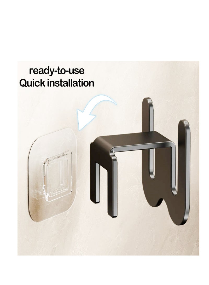 E COMMERCE  BAG Bathroom Organizer 2 Pieces Wall Mounted Self Adhesive Bathroom Slipper Holder Shoe Holder For Entranceway Sticky Loofah And Body Scrub Holder For Shower Wall Toilet Storage Organizer Back Door Organizer - Image 4