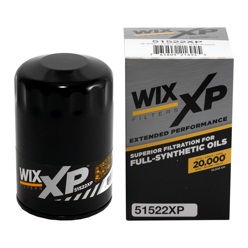 WIX 51522XP WIX XP Oil Filter Replacement Built for Synthetic Oil Compatible With AMC 8286 Buick 8011 Cadillac 7711 GM 9912 Saturn 9310 Jeep 8186 Isuzu 0309 Saab 0609