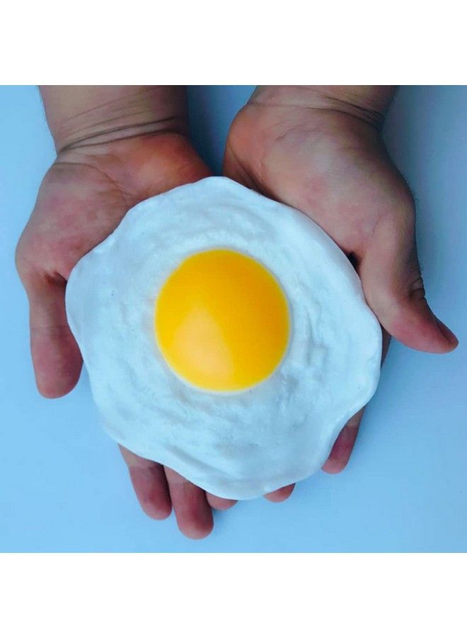 STOBOK Artificial Fried Egg Toy 4Pcs Fake Fried Egg Poached Egg Simulation Poached Egg Novelty Squeeze Toys For Kids Children Eggs Simulation Anti Toy Food Simulation Toys - Image 5