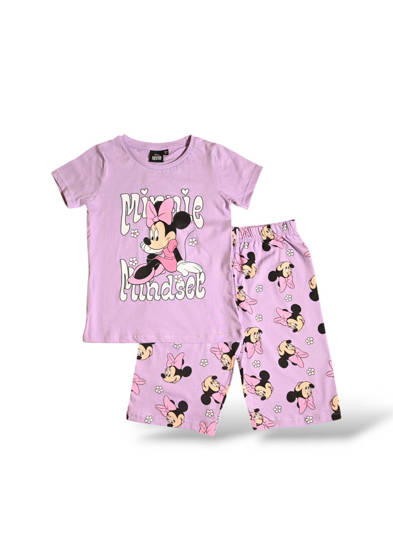 MINNIE MOUSE- GIRLS SHORT SET - Image 1