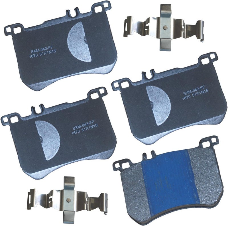 Bendix Premium SBM1670 Semi-Metallic Front Brake Pads for Mercedes-Benz SL400 2016-2015, SL450 2020-2017, SL500 2019-2013, SL550 2020-2013 - Image 1