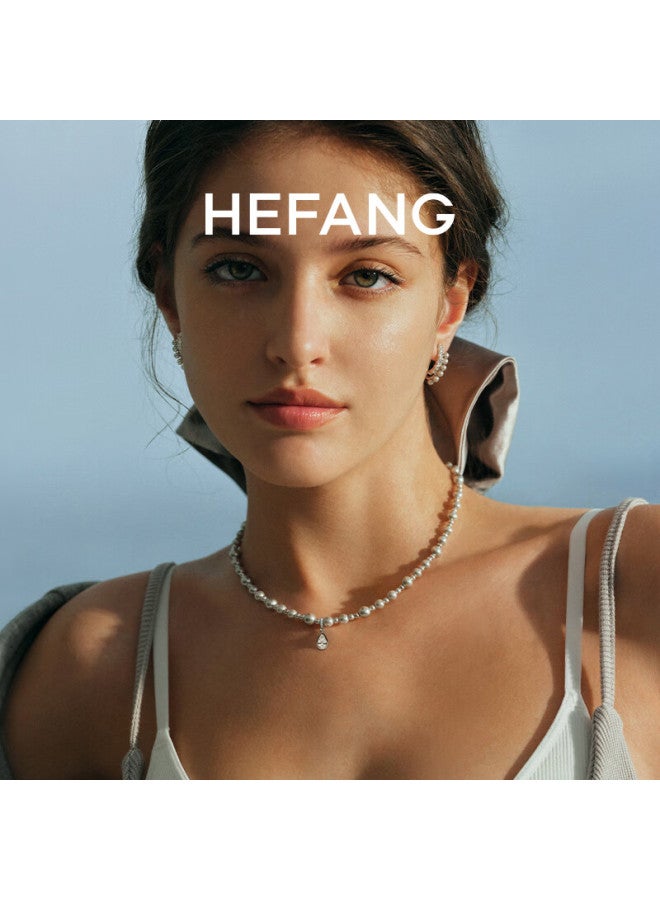 Hefang elry Bubble Water Drop Necklace, Collarbone Chain For Women, Luxurious High-end Birthday And New Year Gift For Girlfriend