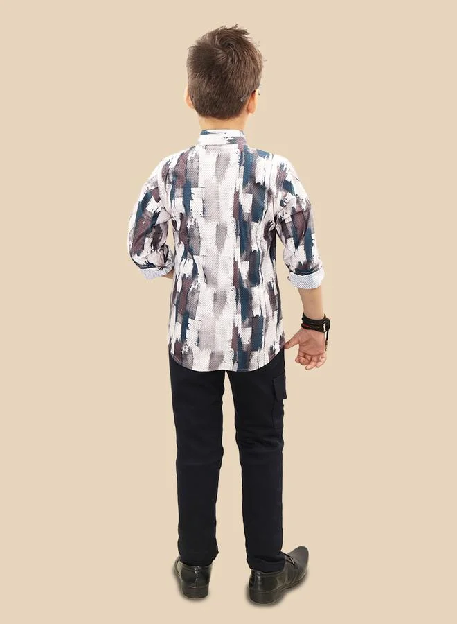 Ts Trends Ts Trends Printed Buttoned Shirt and Pant Set