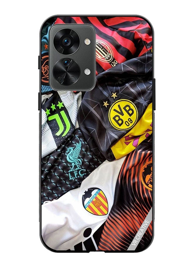 VR CREATIVE Protective Case Cover For OnePlus Nord 2T Fabric Design Multicolour - Image 1