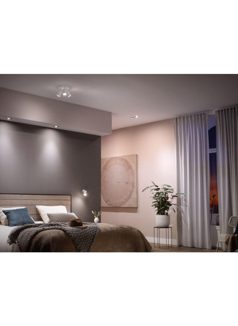 Philips - Philips Hue White Ambiance Smart Light Bulb 2 Pack [GU10 Spot] With Bluetooth. Works with Alexa, Google Assistant and Apple Homekit - Image 1