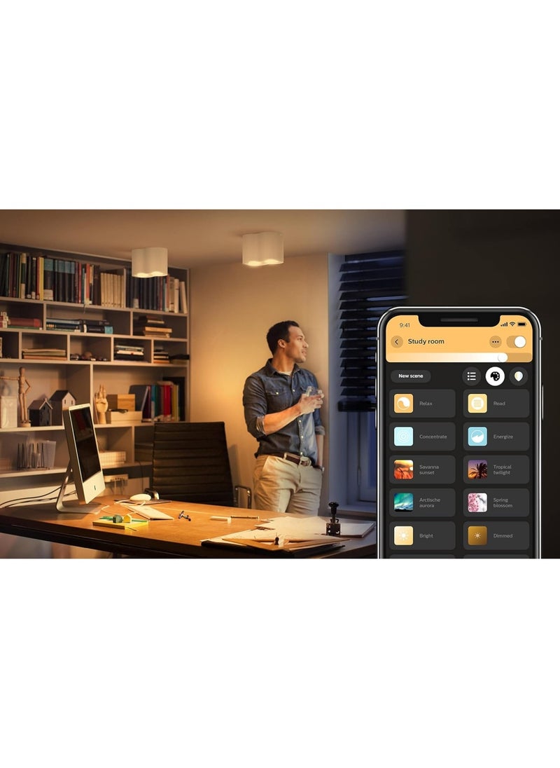 Philips - Philips Hue White Ambiance Smart Light Bulb 2 Pack [GU10 Spot] With Bluetooth. Works with Alexa, Google Assistant and Apple Homekit - Image 1