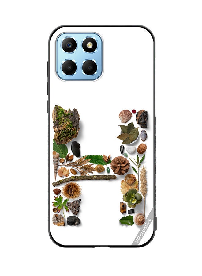 VR CREATIVE Protective Case Cover For Honor X8 5G Alphabet H Design Multicolour - Image 1