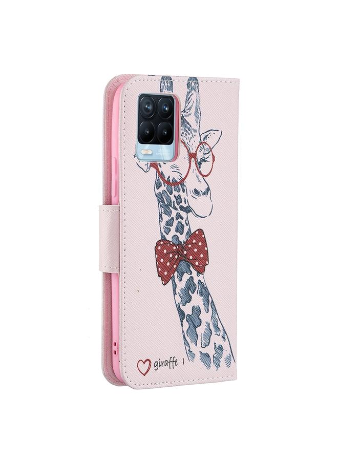 S-TOP Case For OPPO Realme 8 / Realme 8 Pro Colored Drawing Pattern Horizontal Flip Leather Case with Holder & Card Slots & Wallet - Image 3