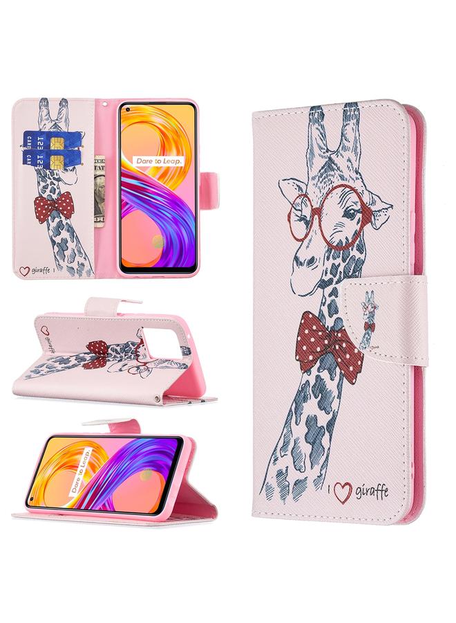 S-TOP Case For OPPO Realme 8 / Realme 8 Pro Colored Drawing Pattern Horizontal Flip Leather Case with Holder & Card Slots & Wallet - Image 1