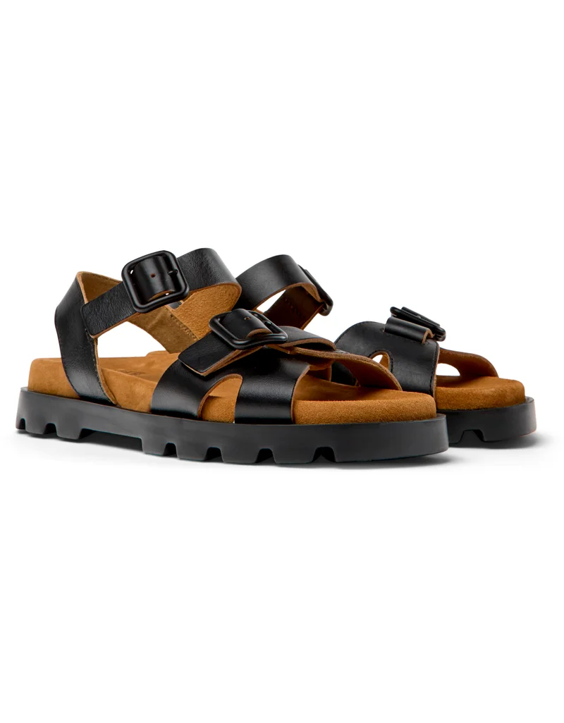 كامبر Brutus, Women's Sandal, Black