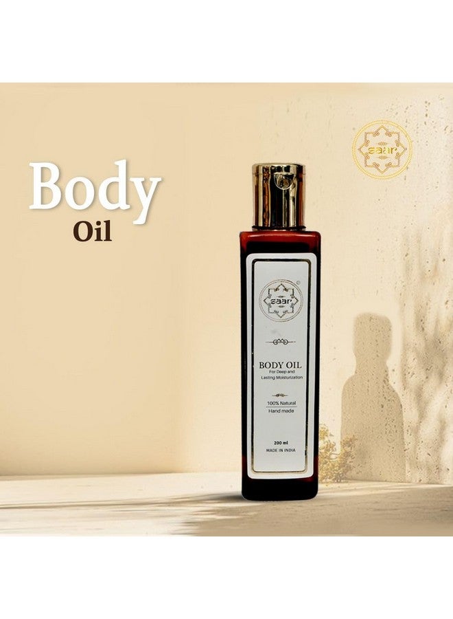 SAAR body oil for nourishment and skin repair women & men 200ml | moisture locking | relaxing | natural | almond vitamin e body oil | skin care | bath & body massage oil - Image 4