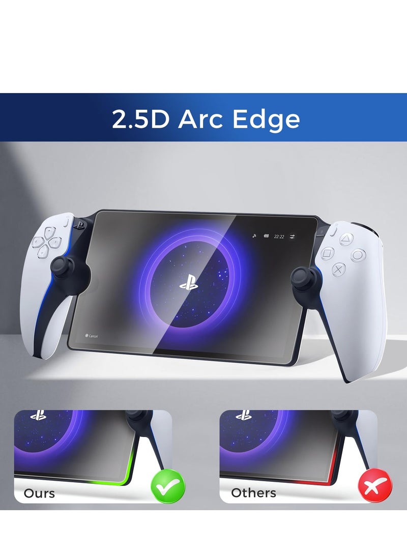 Excefore 3 Pack Screen Protector Compatible for Sony Playstation PS5, Transparent Ultra HD, Anti-Fingerprint, Bubble Free Temperd Glass for Sony Playstation PS5 Portal Handheld Game  - Image 5