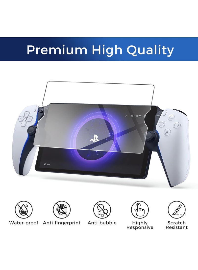 Excefore 3 Pack Screen Protector Compatible for Sony Playstation PS5, Transparent Ultra HD, Anti-Fingerprint, Bubble Free Temperd Glass for Sony Playstation PS5 Portal Handheld Game  - Image 3