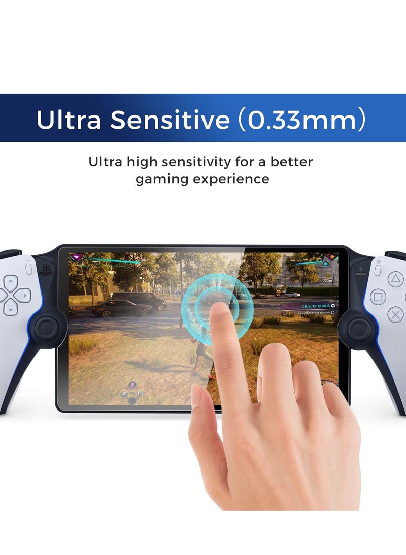 Excefore 3 Pack Screen Protector Compatible for Sony Playstation PS5, Transparent Ultra HD, Anti-Fingerprint, Bubble Free Temperd Glass for Sony Playstation PS5 Portal Handheld Game  - Image 4