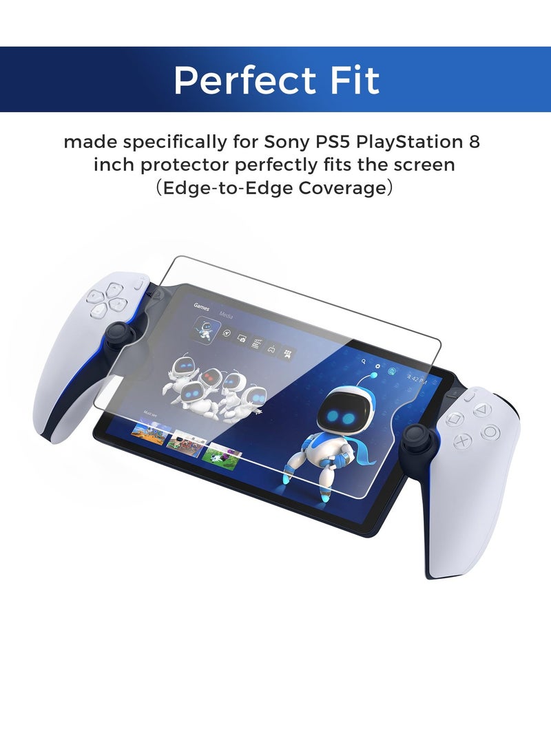 Excefore 3 Pack Screen Protector Compatible for Sony Playstation PS5, Transparent Ultra HD, Anti-Fingerprint, Bubble Free Temperd Glass for Sony Playstation PS5 Portal Handheld Game  - Image 2