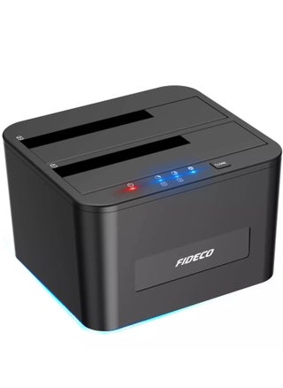 محطة إرساء القرص الصلب، محطة إرساء USB 3.0 SATA HDD لـ 2.5 و3.5 بوصة SATA HDD/SSD، خليج مزدوج، تدعم النسخ دون اتصال - pzsku/Z72A1DA25B02713ABF940Z/45/_/1723759877/e64f0469-e9aa-4f45-938f-f13301ee4683