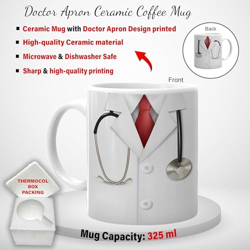 Savri Doctor's Desk Set-Doctor Pen, Fiber Pen Stand with Watch, and Coffee Mug-Ideal Gift for Doctors,Surgeons, MR, MS. Best Set for Gifting on Anniversary, Birthday, Father's Day, Graduation Ceremony - Image 4