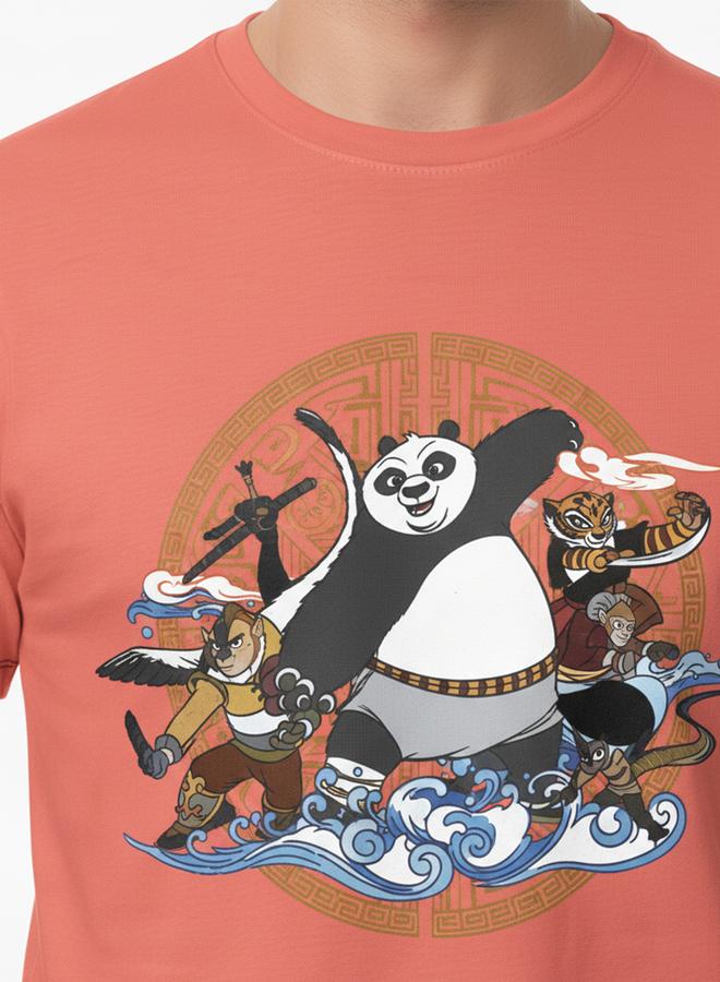 Take Two Men Kung Fu Panda Graphic Crew Neck T-Shirt - Image 3