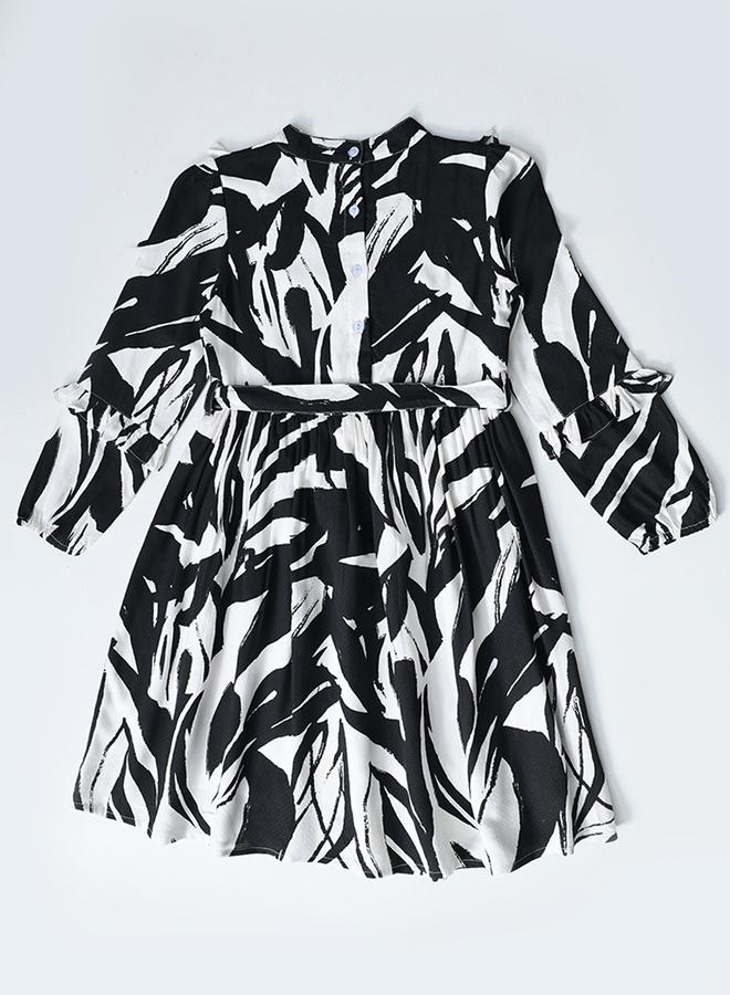 بيلا مودا فستان مكشكش مطبوع - Image 3