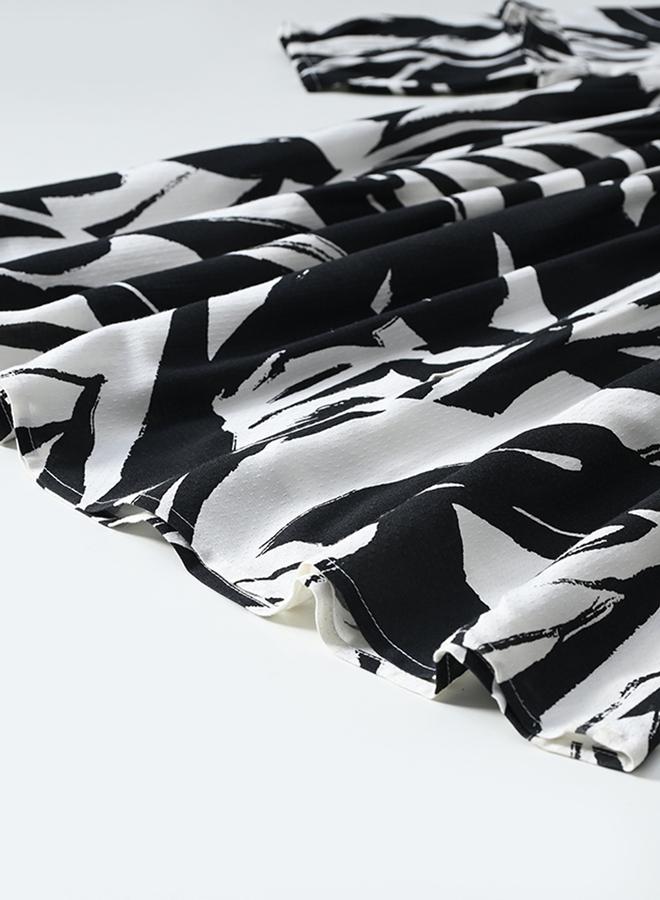 بيلا مودا فستان مكشكش مطبوع - Image 5