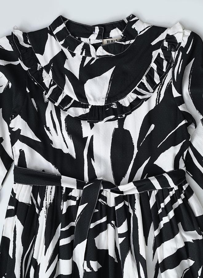 بيلا مودا فستان مكشكش مطبوع - Image 4