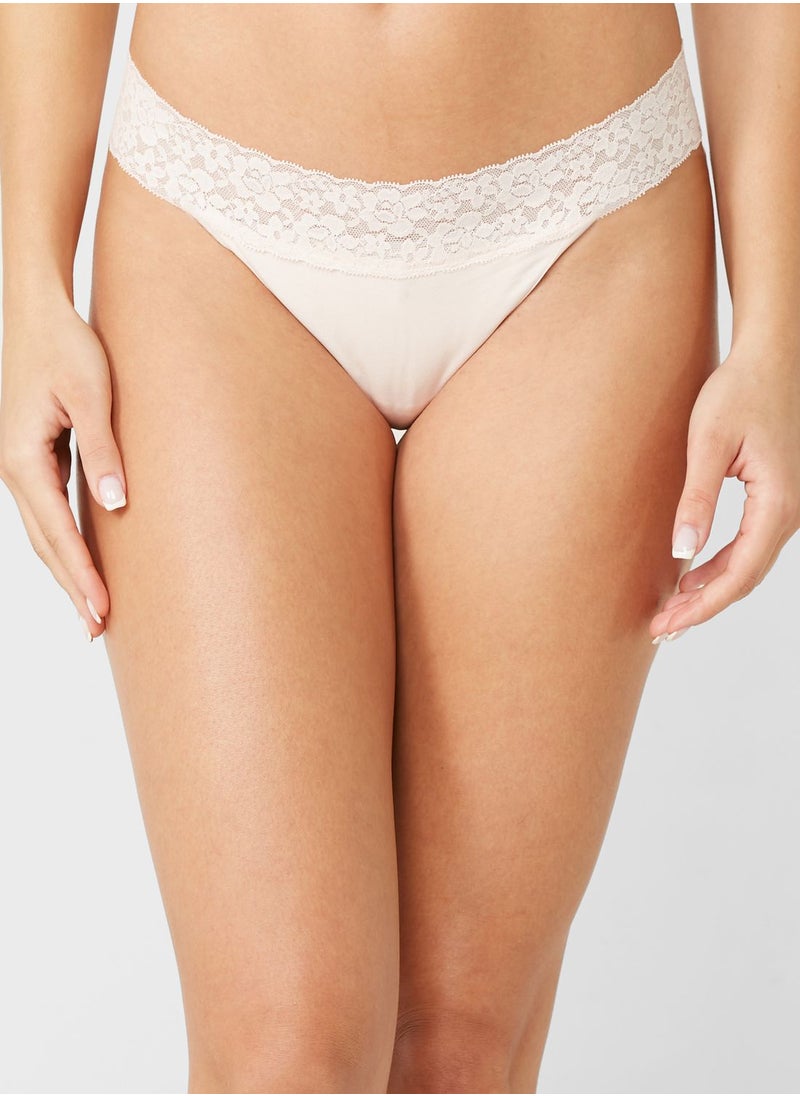 La Senza - Lace Detail Thong - Image 1