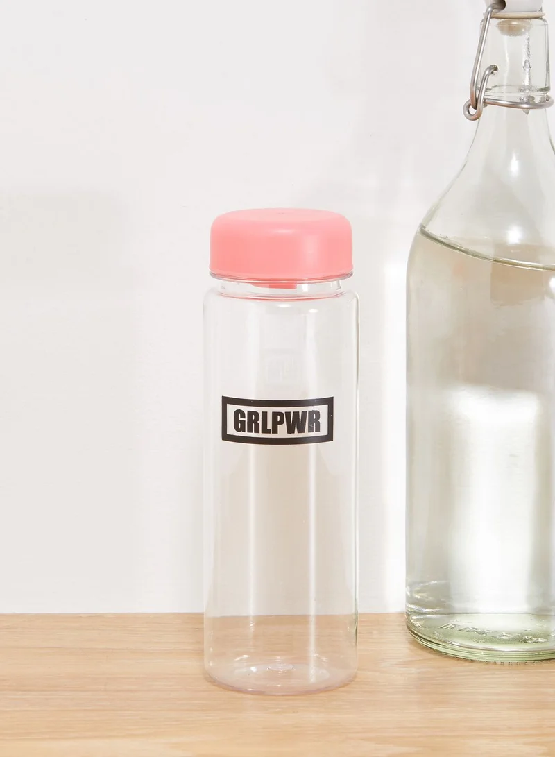 Pink Cactus GRLPWR Water Bottle