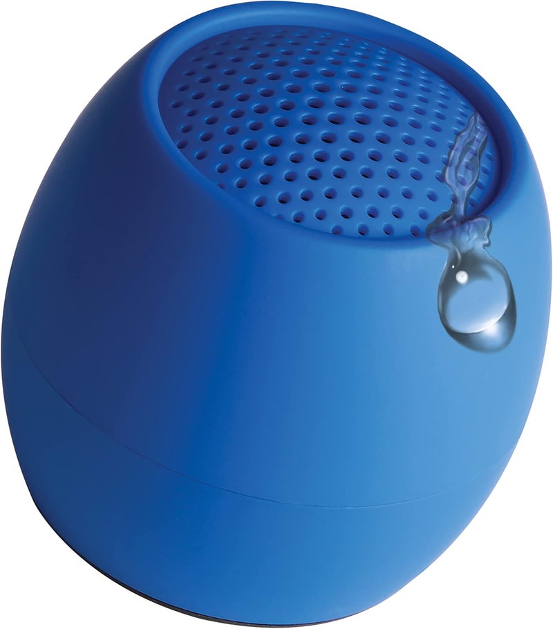BOOMPODS Zero Bluetooth Speaker - Powerful Waterproof Mini Speakers with Dual Pairing Option & Wireless Mic with Big Sound (Blue) - Image 1
