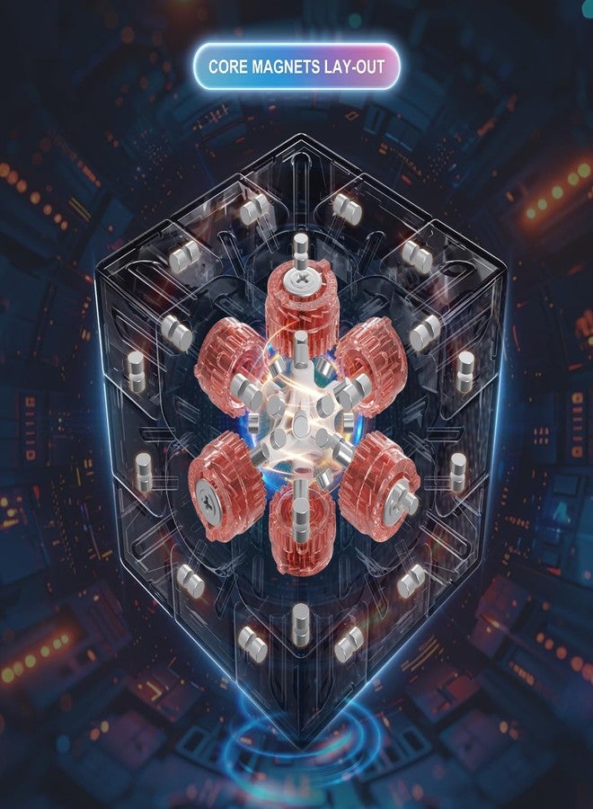 CuberSpeed مكعب السرعة Cuberspeed YJ MGC 3x3 Beta 3X3 مع 8 كرات مغناطيسية ونواة مغلفة بالأشعة فوق البنفسجية - Image 4