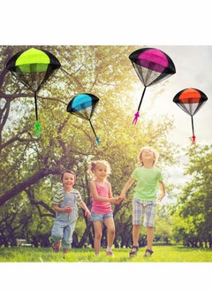 KASTWAVE Parachute Toy, 6 Pieces Children's Flying Toys with Tangle Free Throwing Hand Throw Army Man, Outdoor Play Gifts for Kids  - Image 3