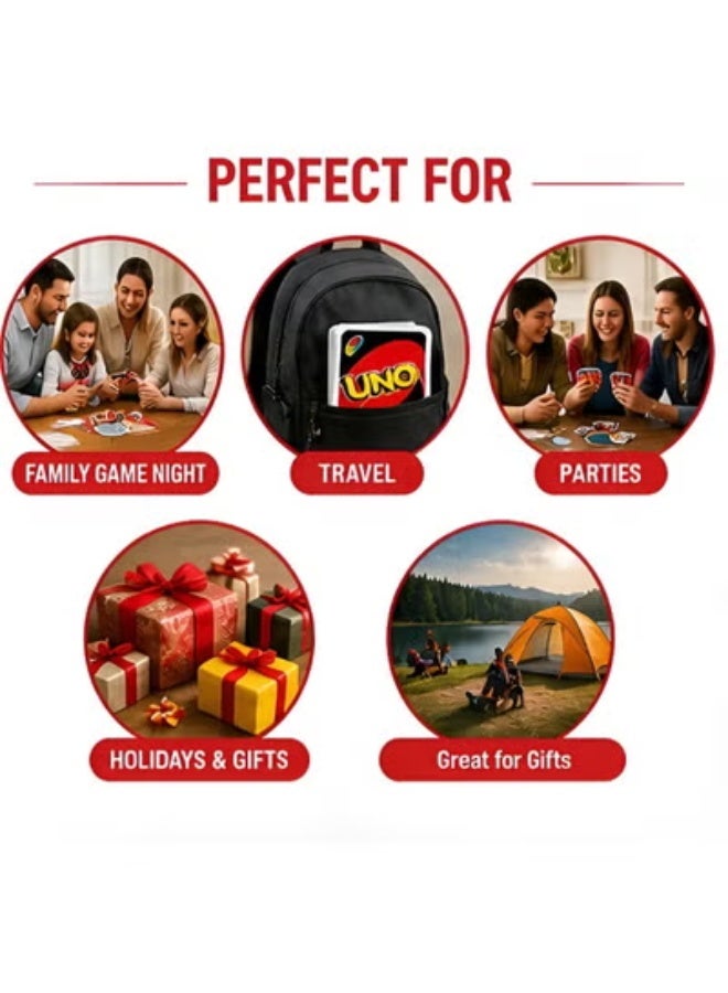 UNO Card Game Tin Box - Classic Family Card Game with 112 Cards & Wild Cards, Fun for Kids & Adults, Travel Game Set - Image 4