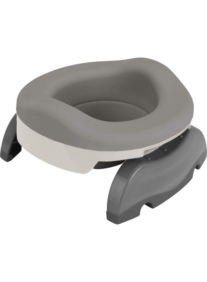 Kalencom Potette Plus Potty Value Pack Kalencom 2In1 Potette Plus Portable Potty And Reusable Collapsible Liner For Home Use (Whitegray) - Image 1