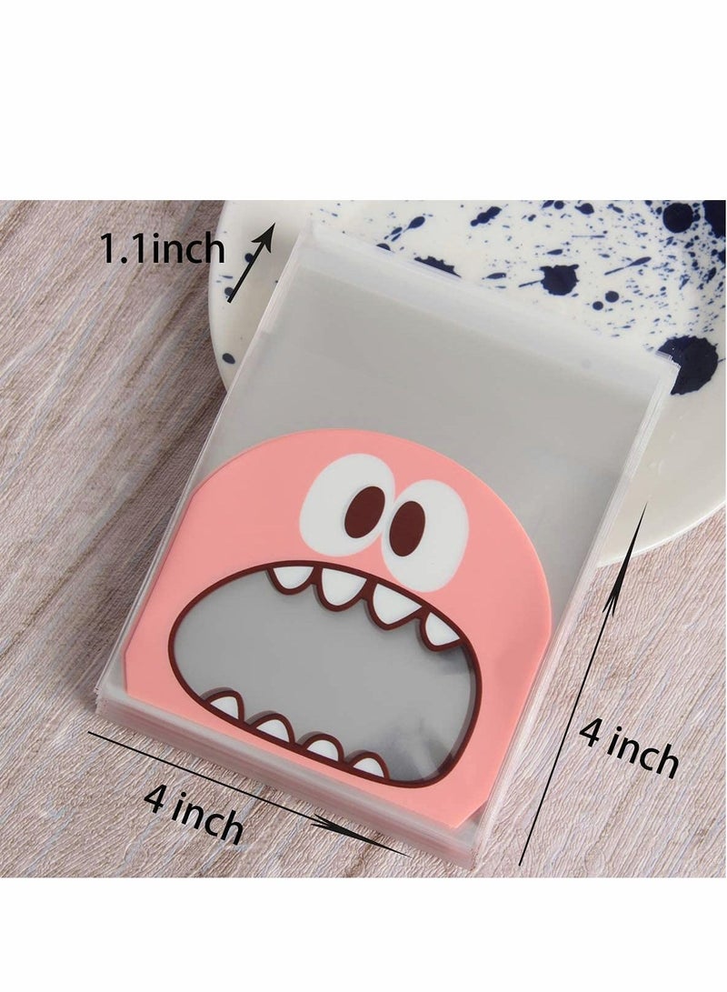 SYOSI Self Adhesive Plastic Cookie Bags 400 Pcs Candy Bags 3.9 In Treat Bakery Decorating Bags Chocolate Gift Bags, DIY Plastic Individual Bag for Wedding Birthday Cake Pops Supplies Party Favors, - Image 3