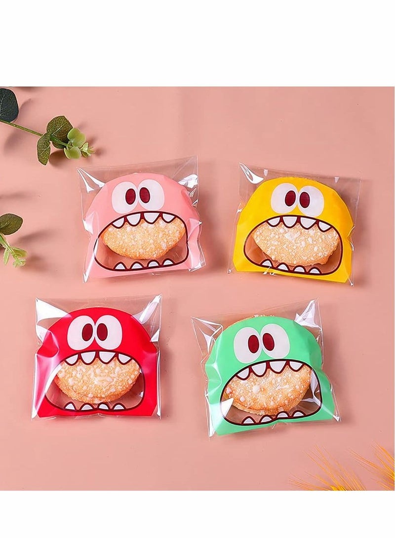 SYOSI Self Adhesive Plastic Cookie Bags 400 Pcs Candy Bags 3.9 In Treat Bakery Decorating Bags Chocolate Gift Bags, DIY Plastic Individual Bag for Wedding Birthday Cake Pops Supplies Party Favors, - Image 2