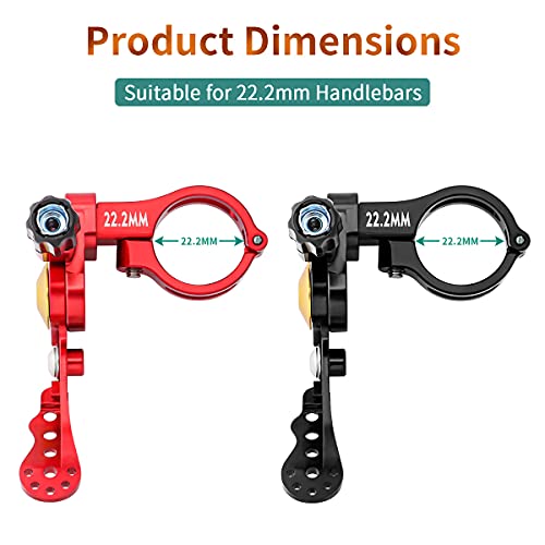 MUQZI Dropper Post Lever, Bike Seatpost Dropper Remote Lever Shifter Adjustable Control Remote for 22.2mm Mountain Bike and Road Bicycle Handlebars, Black - Image 5