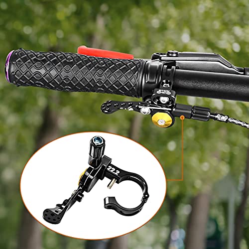 MUQZI Dropper Post Lever, Bike Seatpost Dropper Remote Lever Shifter Adjustable Control Remote for 22.2mm Mountain Bike and Road Bicycle Handlebars, Black - Image 3