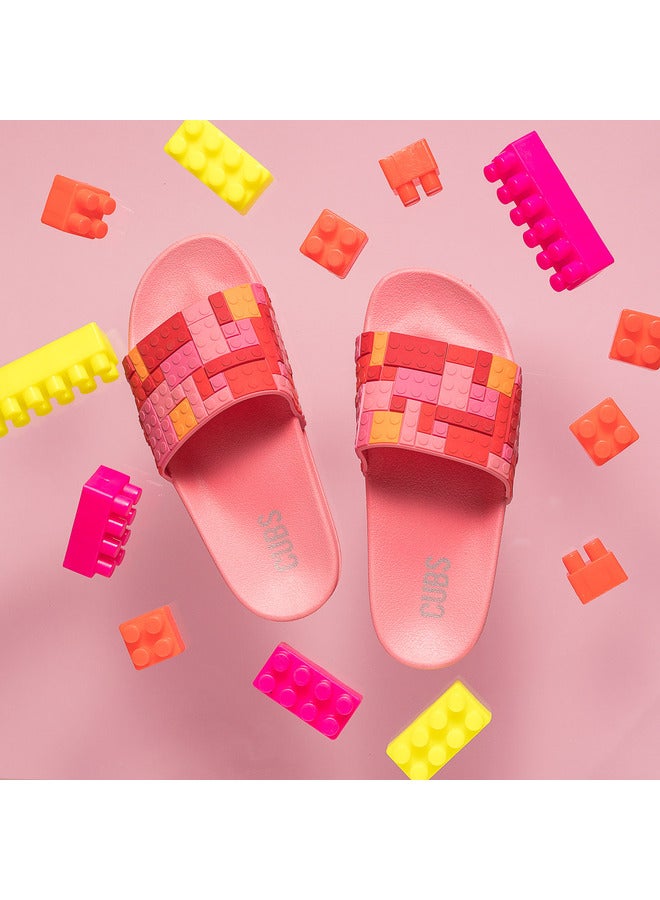 CUBS Printed Everyday Wear Eco-Friendly Pvc Slides For Girls Lightweight Easy To Wash And Anti-Slip Soles - Image 2