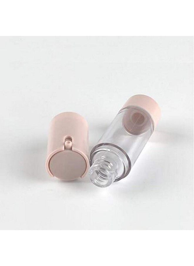 Natuworld - 2Pcs 30Ml/1Oz Plastic Clear Airless Vacuum Pump Press Bottle Empty Refillable Lotion Dispenser With Pink Lid Portable Travel Sample Packing Container Jar For Lotion Essence Emulsion Serum - Image 1
