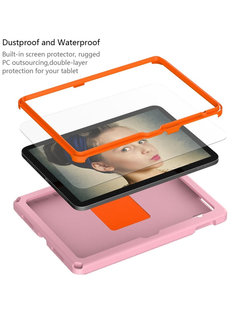 general Kids Case for iPad 10th Generation Case 2022 10.9 inch A2696 A2757 A2777, Heavy Duty Rugged Silicone Waterproof Case with Swivel Ring Stand/Shoulder Strap/Screen Protector - Image 3