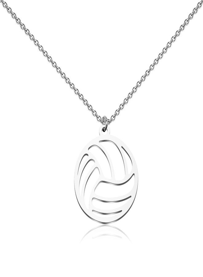 BNQL Volleyball Necklace Volleyball Gifts for Volley ball Players Gifts Pendant Necklace - Image 2