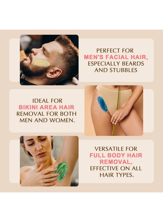 GIRLEARLE Premium Digital Waxing Kit For Women And Men Wax Warmer Hair Removal At Home With Wax Beads & Silicone Pot Target Different Types Of Sensitive Skin Brazilian Bikini Facial Leg Full Body - Image 5