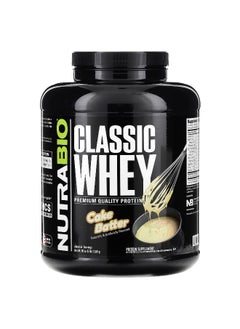 NutraBio NutraBio, Classic Whey Protein, Cake Batter, 5 lbs (2,268 g)  - Image 1