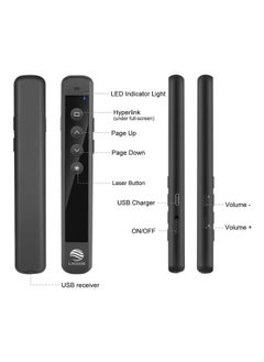 LNGOOR Tation Clicker, Lngoor Presentation Remote Rechargeable Rf 2.4Ghz Wireless Presenter Powerpoint Ppt Keynote Slide Clicker With Laser Pointer Support Hyperlink  - Image 5