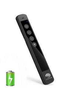 LNGOOR Tation Clicker, Lngoor Presentation Remote Rechargeable Rf 2.4Ghz Wireless Presenter Powerpoint Ppt Keynote Slide Clicker With Laser Pointer Support Hyperlink  - Image 1