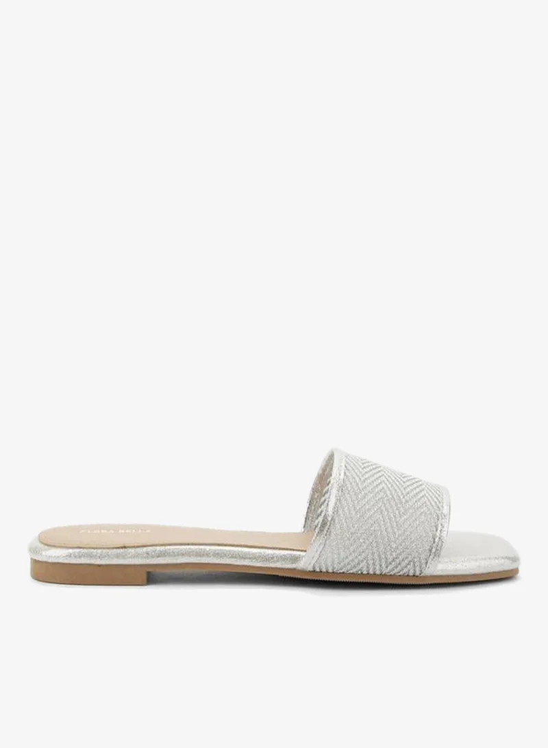 Flora Bella By Shoexpress Women Metallic Flat Sandals Ramadan Collection