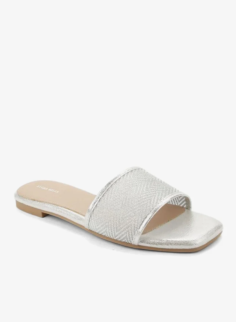 Flora Bella By Shoexpress Women Metallic Flat Sandals Ramadan Collection