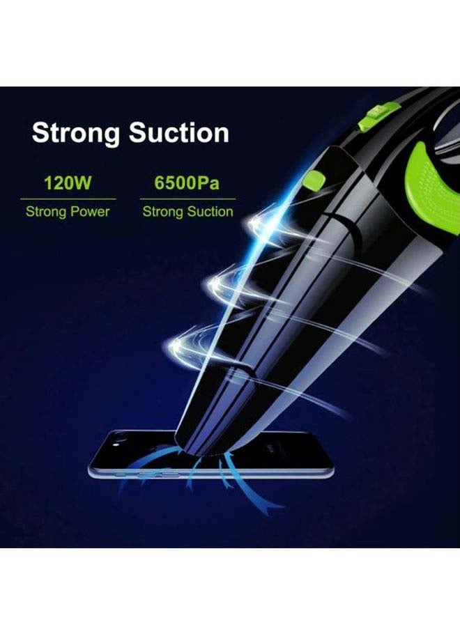 RUNDONG Wireless Handheld Vacuum Cleaner 120 W R6054B Black/Green Wired white - Image 4